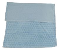 Modrá vzorovaná plyšová zateplená deka Clair de Lune