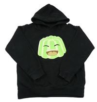 Čierna mikina so želé a vreckom a kapucňou AWDis