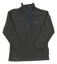 Tmavosivá fleecová funkčná mikina s logom MOUNTAIN WAREHOUSE