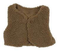 Hnědé huňaté podšité bolérko M&S
