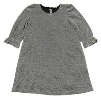 Čierno-strieborné slávnostné šaty LINDEX