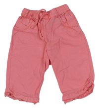 Ružové ľanové nohavice zn. H&M