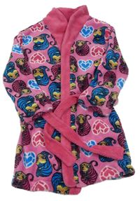 Růžový chlupatý župan se Shimmer a Shine