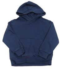 Tmavomodrá mikina s kapucňou H&M