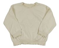 Smotanová oversize mikina s tulipánem George