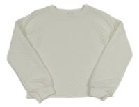 Biela prešívaná mikina Jeff&Co