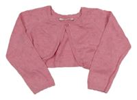 Ružové perforované svetrové bolerko Primark