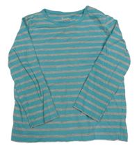 Azurovo-sivé pruhované tričko Impidimpi