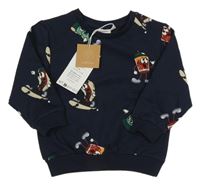 Nové - Tmavomodrá mikina s jídlem Name it