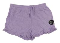 Nové - Lila bavlněné kraťasy F&F