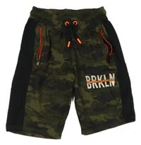 Army teplákové kraťasy s nápisem a pruhem Chapter Young