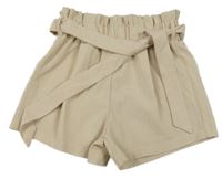 Béžové kraťasy s páskem Shein