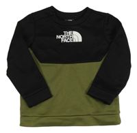 Černo-khaki sportovní funkční mikina s logem The North Face