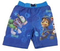Modré plážové kraťasy s Paw Patrol Nickelodeon