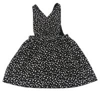 Čierno-sivé vzorované na traké šaty Nutmeg