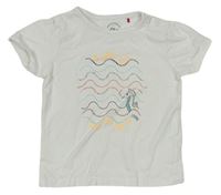 Biele tričko s mořským koníkem S. Oliver
