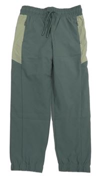 Khaki lehké šusťákové kalhoty Primark