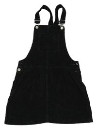 Černé laclové manšestrové šaty s kapsami F&F