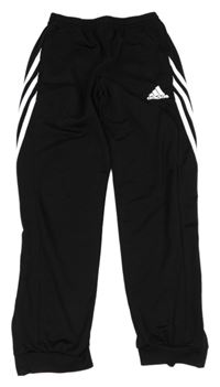 Čierne športové funkčné tepláky s logom Adidas