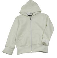 Nové - bílá vzorovaná propínací mikina s kapucí - Boss