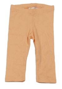 Meruňkové žebrované legíny H&M