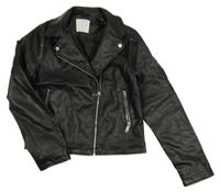 Čierny crop koženkový krivák Primark