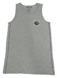 Sivé melírované tielko s loptou