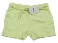 Nové - světlezelené teplákové kraťasy Next