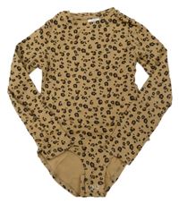 Hnědé leopardí žebrované body Zara
