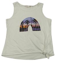 Biely top s palmami Alive