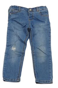 Modré skinny rifle s prošoupáním Zara