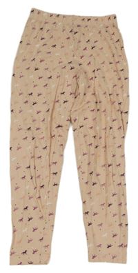 Svetloružové pyžamové nohavice s koníky zn. Lily & Dan