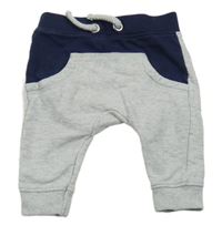 Sivo-tmavomodré tepláky Nutmeg