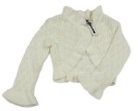 Nové - Smotanové vzorované svetrové bolerko George