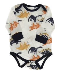 Bílo-tmavomodré body s diny 