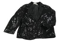 Černé slavnostní sako s flitry H&M