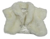 Smotanové kožušinové podšité bolerko