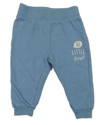 Modré tepláky s nápismi Lupilu