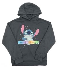 Antracitová mikina so Stitchem a kapucňou Primark