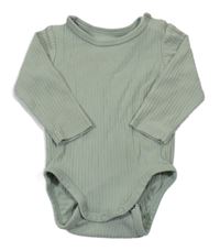 Zelené žebrované body H&M