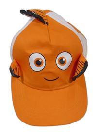Oranžovo-bílá kšiltovka - NEMO H&M