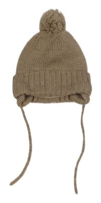 Béžová čapica s brmbolcom H&M