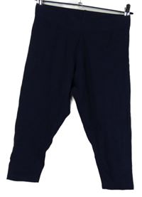 Dámské tmavomodré capri legíny Esmara 