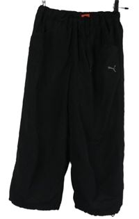 Dámské černé šusťákové capri kalhoty Puma 