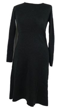 Dámské tmavošedé svetrové vlněné šaty COS 