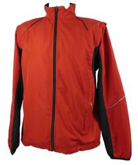 Pánská červeno-černá šusťáková sportovní bunda Crane 