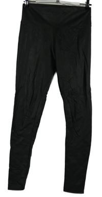 Dámske čierne koženkové tregíny Yu & Me