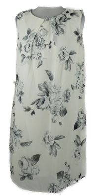 Dámske biele kvetované šifónové šaty Atmosphere