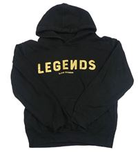Čierna mikina s nápisom a kapucňou AWDis