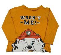 Oranžové tričko s PAW PATROL zn. Nickelodeon